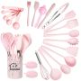 Silicone Kitchen Utensils Set 22 Piece Non-stick Kitchen Utensils