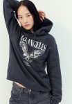 Text-motif Hoodie - Grey