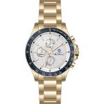 Ben Sherman Mens Gold-tone Chronograph Watch With Silver Dial