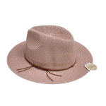 Panama Hat With Faux Leather Band