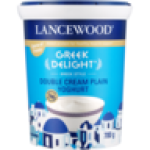 Lancewood Greek Delight Plain Double Cream Yoghurt 700G