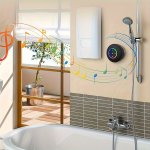 Wireless Bathroom Speaker With LED Lights USB Charging 400MAH Rechargeable Lithium Polymer Battery Push Button Control Waterproo