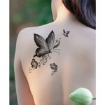 1PC Waterproof Butterfly Tattoo Stickers For Women Temporary Tattoos Animal Tattoo Stickers For Adults Realistic Fake Tattoos Fo