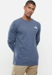 Long Sleeve Red Box Tee - Indigo