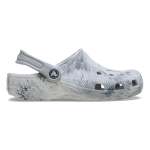 Classic Watercolor Marbled Clog Kids Age 5+ - Grey Swirl J6