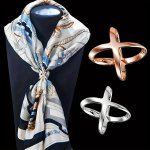 Elegant Golden Silvery Brooch Pin For Women's Scarves And Shawls - Accessory For Any Occasion