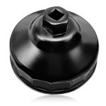 Syudwen 86MM 16 Flutes Oil Filter Wrench - Steel Socket Kit Compatible With Bm And V0LV - Housing Caps Removal Tool