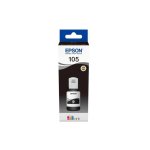 Epson 105 Ink Bottle Black Ecotank Original 140ML Single-pack