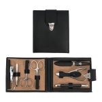 3 Swords Leather Manicure Set L 56071 F N Black
