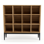 Holly Horizontal Cubicle Shelf - Blackwood