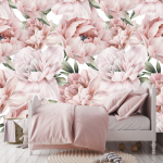 Bold Peony Wallpaper - 1.2M Wide X 3M High Non-adhesive Requires Wallpaper Glue
