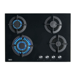 Defy 70CM Gemini Gas Hob