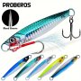 Proberos Premium Metal Jig Fishing Lure - Versatile Sizes 17G To 60G Ideal For Bass Salmon & More - Perfect For Long Casts & Jigging