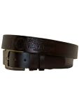 Pin Buckle Faux Leather Men's Belt - Black