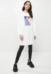 Cotton Crew Neck Printed Sweatshirt - Ecru