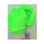 Lime Green Pvc Glove Knit Wrist Reinforced