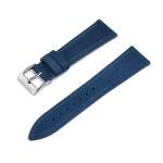 Vintage Crazy Horse Leather Strap - Blue Steel Hardware - 22MM