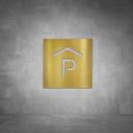Parking Sign - Brushed Brass