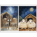 Tear Resistant Deco Print Christmas Nativity