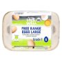 Live Well Free Range Large Eggs 6 Pack