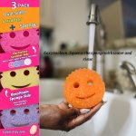 3PCS Magic Color Changing Sponge Set - Scratch-free Multi-surface Cleaning For Kitchen & Bathroom