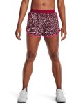 Women's Ua Fly-by 2.0 Printed Shorts - Black Rose XS
