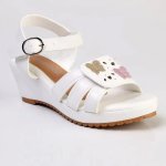 Madison Girls Wedge - White - 13