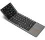 B033 Foldable With Touch Pad Mouse Wireless Bluetooth Laptop Keyboard Black