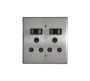 Classic Sockets - 4 X 4 2 X 16A Switched Sockets - Silver