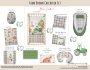 Cot Duvet Bedding Farm Brown Checkered Set