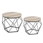 Wellington Nesting Side Tables Greige