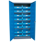 Blue Linbin Storage Bin Cabinet Kit 5