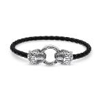 Rebel Tiger Leather Bracelet - 17CM