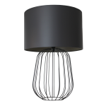 Okja Table Lamp - Lamp Base With Shade Sandpaper Black