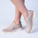 Skechers Summits Slip On Sneaker - Taupe - 8