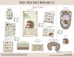 Cot Duvet Bedding Forest Walk Hedgie Hedgehog Woodlands Set