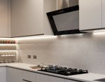 Siemens Falco 90CM 45-DEGREE Black Glass S steel Extractor
