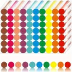 700PCS Round Dot Labels Color Coding Circle Stickers Small Circle Dot Sticker Self-adhesive 10 Colors For File Classification Ma