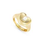 Gold Domina Heart Ring - 11