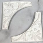 White Resin Corner Solid White