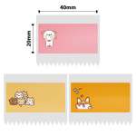 NB243 - - B1 B21 B3S B4 - 40X20MM - 320 Pink & Orange Cat & Dog Labels