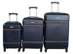 Smte 3 Piece Travel 27- Inch Luggage Suitcase Set Stylish Black With Keychain