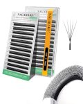Nagaraku Narrow 5D W Eyelash Extension Small Spacing 5D Clover Lash Supplies Natural Soft Premade Fans Pbt Cluster W Shape Lash