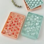 1PC Ice Cube Mold Plastic Ice Cube Tray Ball Shape Ice Mold Multifunctional Household Chocolate Mold Ice Cube Trays For Freezer 