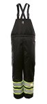 Viking Men's Open Road 150 Denier Insulated Waterproof And Windproof Safety Rain Bib Pants With 2" Vi-brance Reflective Tape Ove