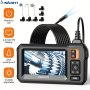 Industrial Endoscope 8MM Digital Borescope Inspection Camera 4.3 Inch Ips Lcd Screen IP67 Waterproof Snake Camera With 8 LED Lights 1/5/10M Semi-rigid Cable Auto