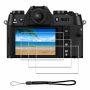 Idapro Screen Protector For Fujifilm X-T50 Fuji XT50 + Hand Lanyard 3+1 Pack Tempered Glass Easy Installation