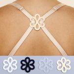 4 8 12 16PCS Floral Shape Invisible Bra Strap Clips Non-slip Buckles Conceal Bra Straps For Braless Look Women's Lingerie & Unde