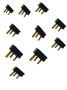 3-PIN Rubber Plug Top - Pack Of 10