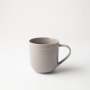 - Embossed Lines Coffee Mug Choose From 5 Colours - Light Grey